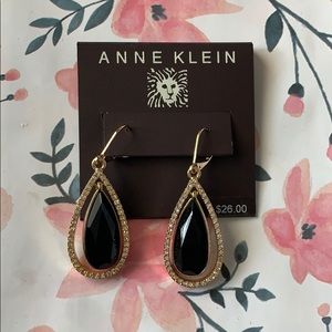Black and Gold Anne Klein Earrings